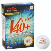 Шарики для н/тенниса Double Fish 3*** Volant, 40+мм, 6шт