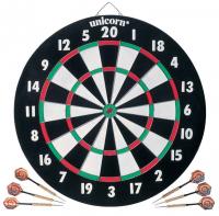 Мишень Unicorn XL17, двухсторонняя, 6 дротиков