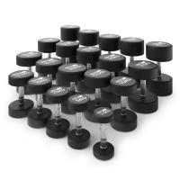 Ряд гантелей круглых UNIX Fit обрезиненные от 2,5 до 50 кг