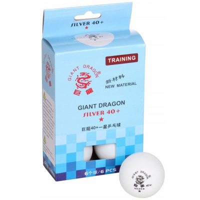 Мячи для н/тенниса Giant Dragon Silver*, 40+, 6 шт