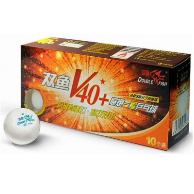 Мячи для н/тенниса Double Fish 1* Volant, 40+мм, 10шт