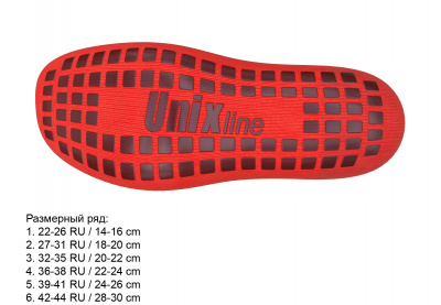 Носки противоскользящие UNIX Line для батута (22-26 RU / 14-16 см)