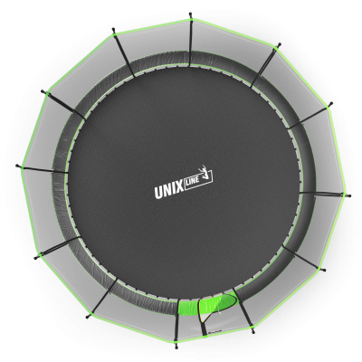 Батут UNIX Line НЛО / UFO 16 ft (488 см) зеленый