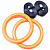Кольца гимнастические Live Up, 18 см, 4,5м